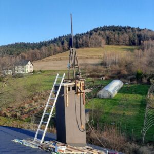Frezowanie wysokiego komina z użyciem technologii diamentowej