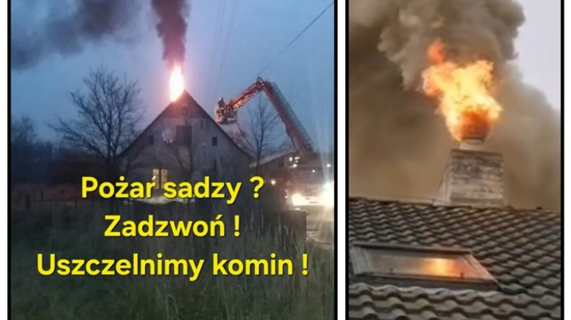 Pożar sadzy