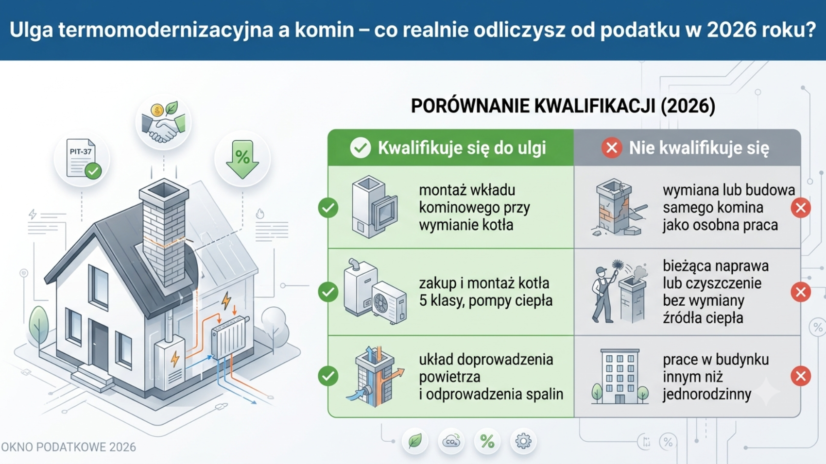 Ulga termomodernizacyjna na komin