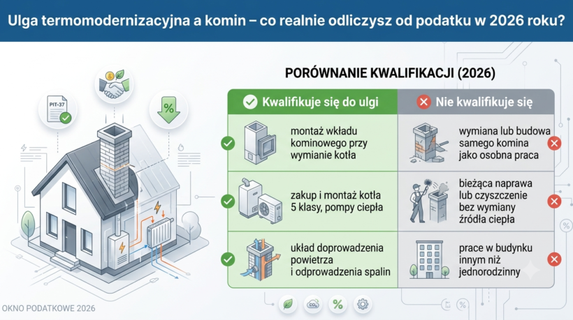 Ulga termomodernizacyjna na komin